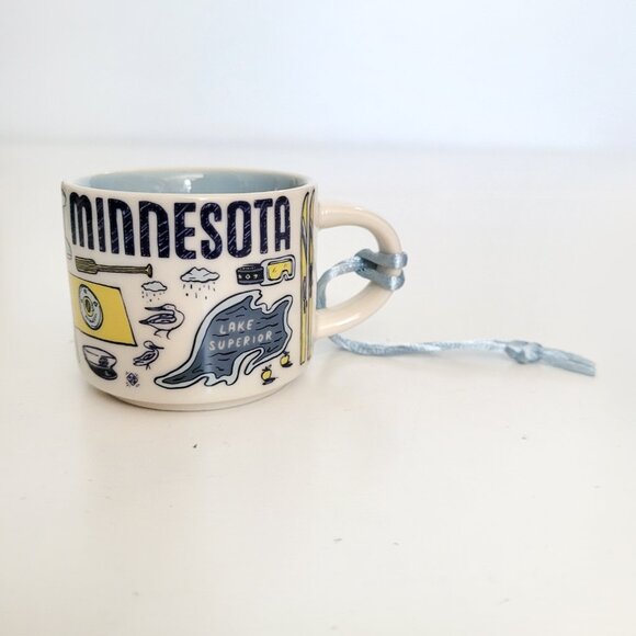 Starbucks Minnesota USA You Are Here YAH Mini Coffee Mug Ornament - NEW - Picture 2 of 5